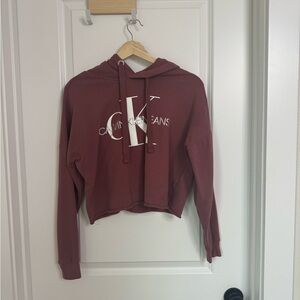 Maroon Calvin Klein hoodie